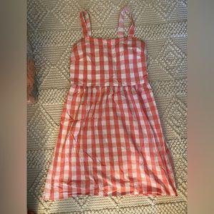 J.Crew pink gingham dress